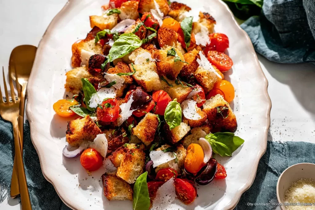 Vibrant Panzanella Salad with Grilled Bread