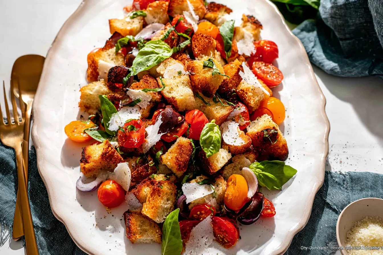 Vibrant Panzanella Salad with Grilled Bread