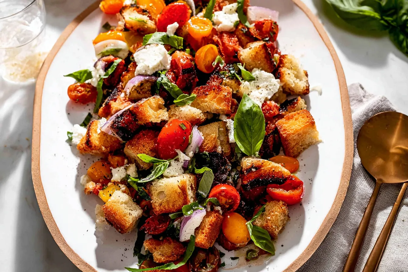 Panzanella Salad with Grilled Bread