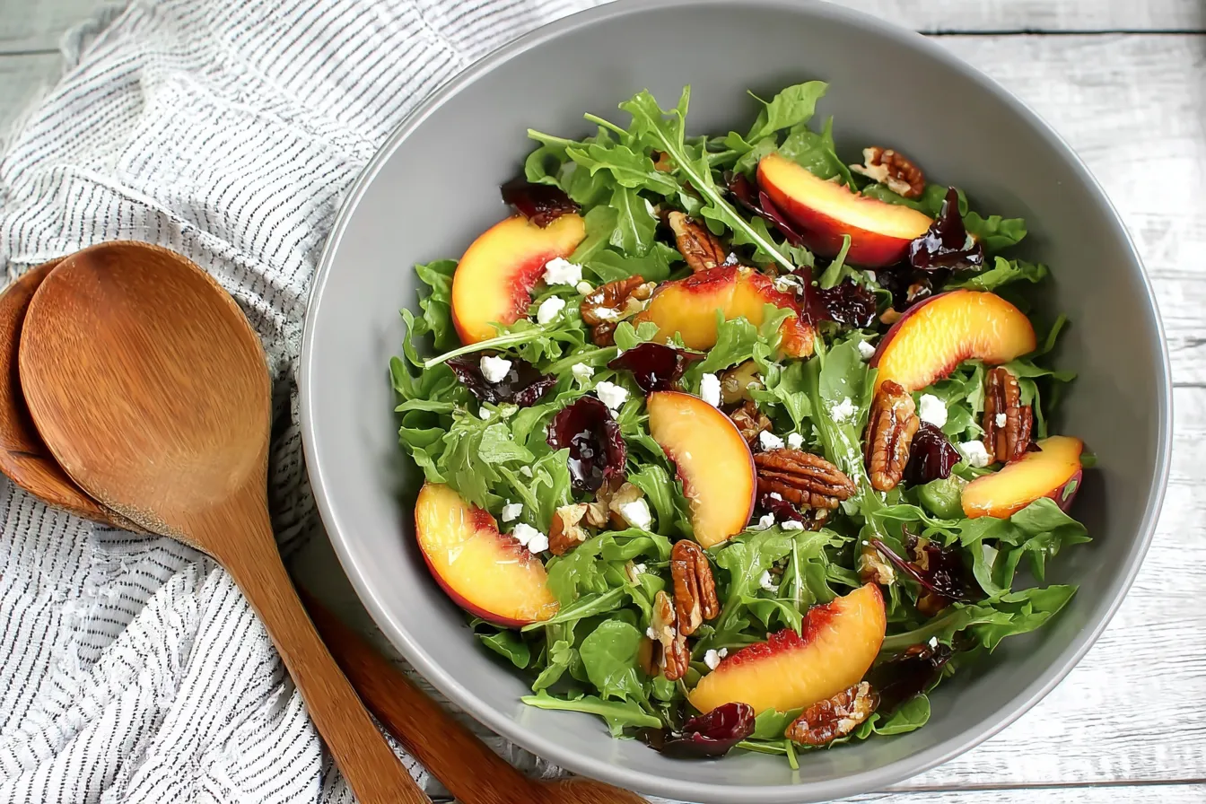 Peach and Pecan Summer Salad