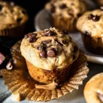 Peanut Butter Chocolate Chip Banana Muffins Freshly Baked