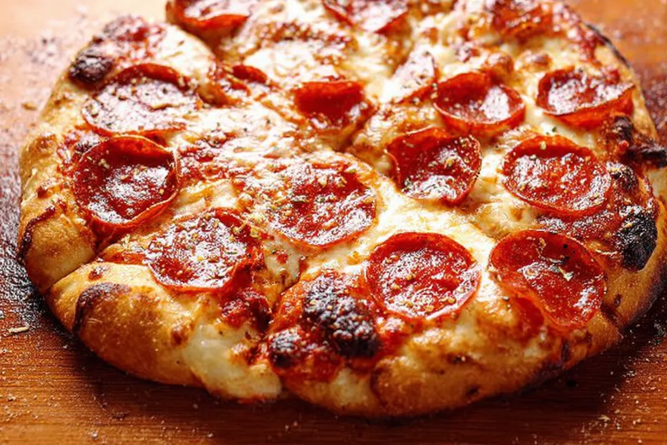 Pepperoni Lover's Pizza Fresh Out of the Oven