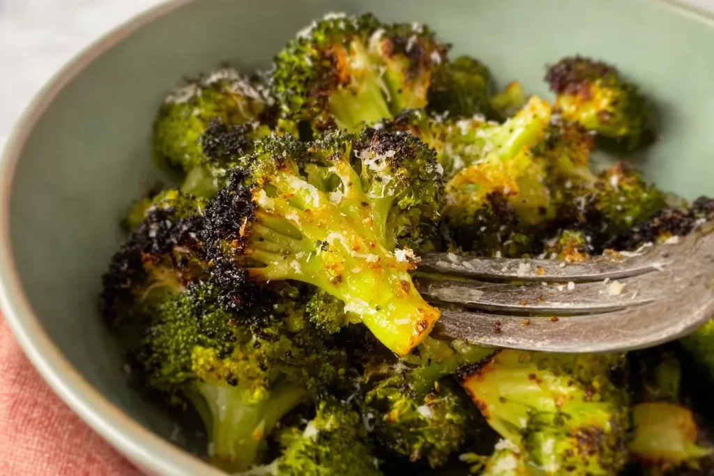 Roasted Broccoli with Parmesan - Healthy and Flavorful