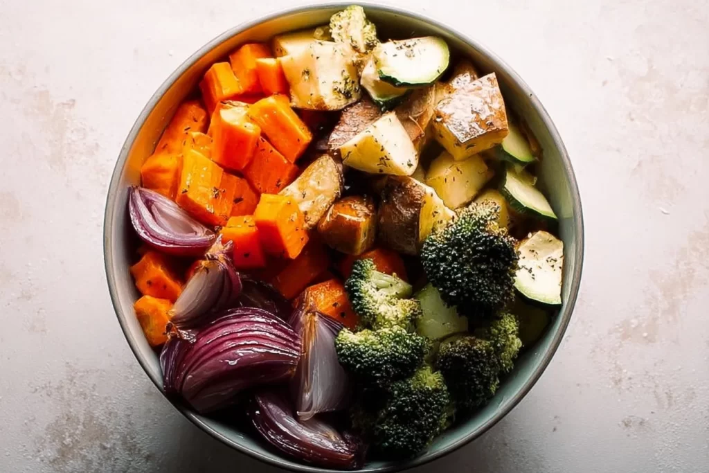 Colorful Roasted Vegetables Platter