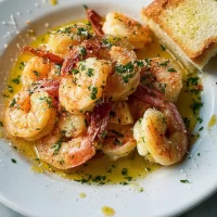 Delicious Shrimp Scampi Plated with Garlic Butter