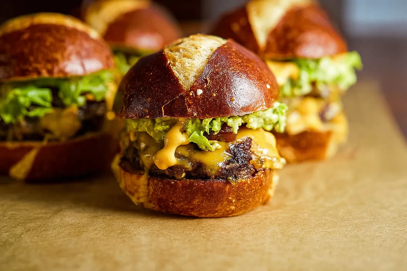 Delicious Smash Burger Sliders Ready to Serve