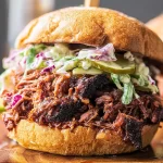 Mouthwatering Smoked Brisket Sandwiches on a Plate