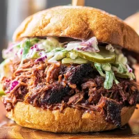 Mouthwatering Smoked Brisket Sandwiches on a Plate