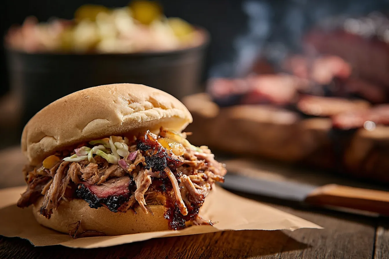 Smoked Pulled Pork Sandwiches