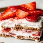 Mouthwatering Strawberry Icebox Cake Ready to Serve