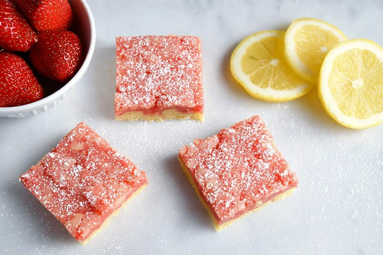 Strawberry Lemonade Bars