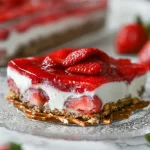 Vibrant Strawberry Pretzel Salad with Fresh Berries
