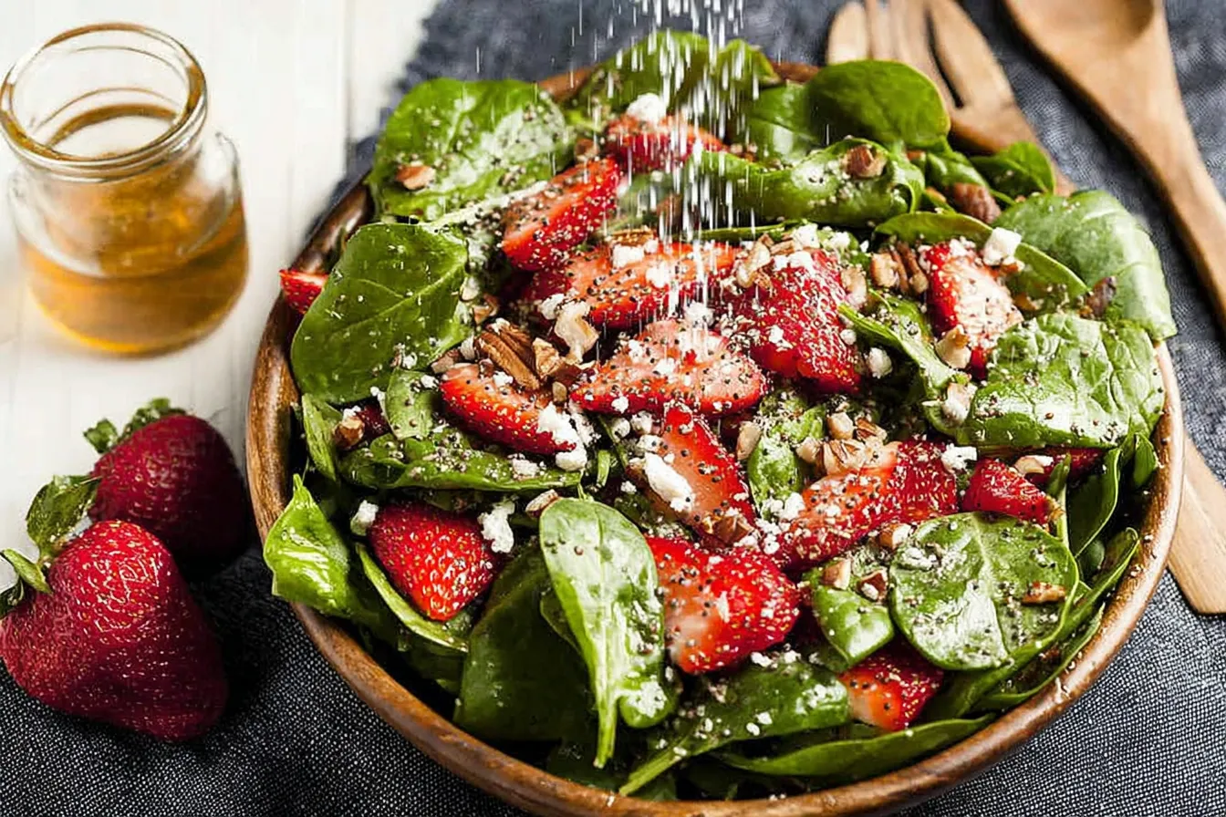 Strawberry Spinach Salad with Poppy Seed Dressing