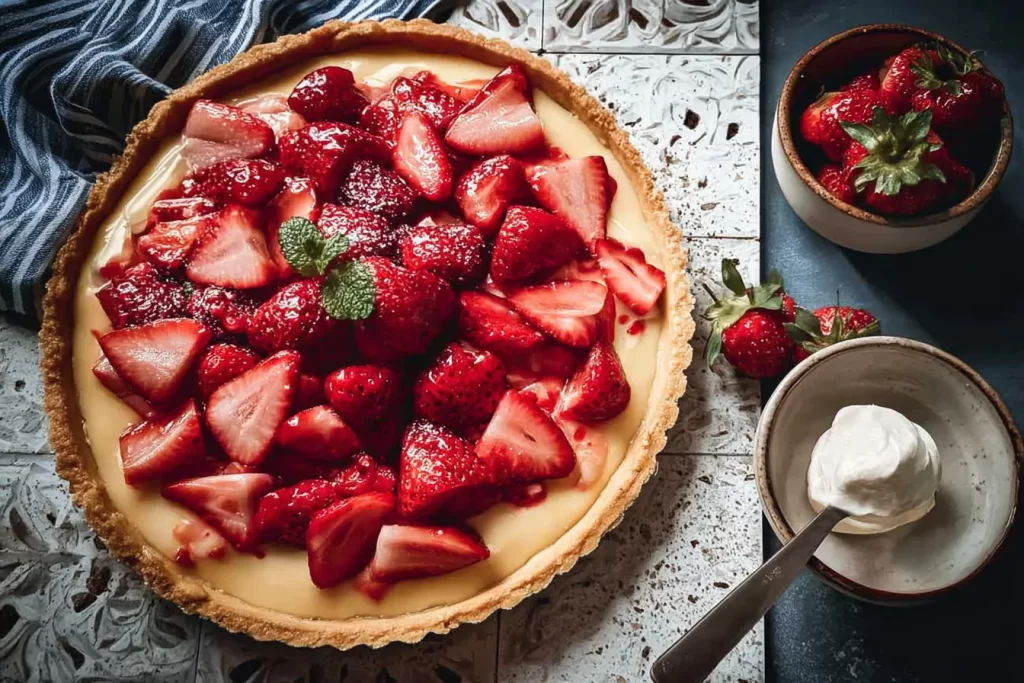 Freshly Baked Strawberry Tart