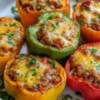 Stuffed Bell Peppers Ready to Serve