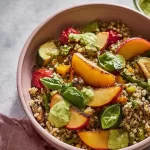 Colorful Summer Vegetable Grain Bowl Ready to Enjoy