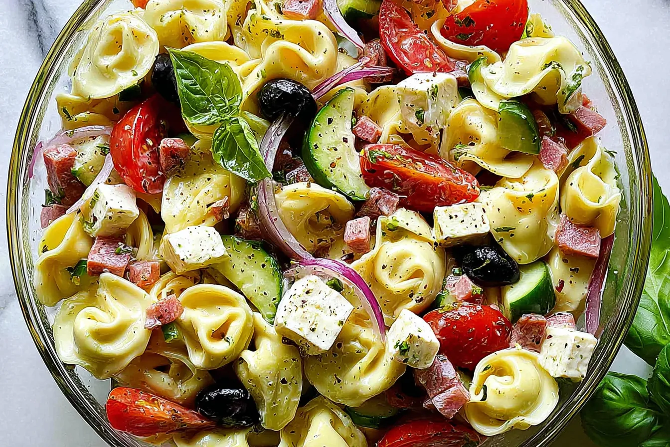 Tortellini Pasta Salad: Bright and Colorful Summer Dish