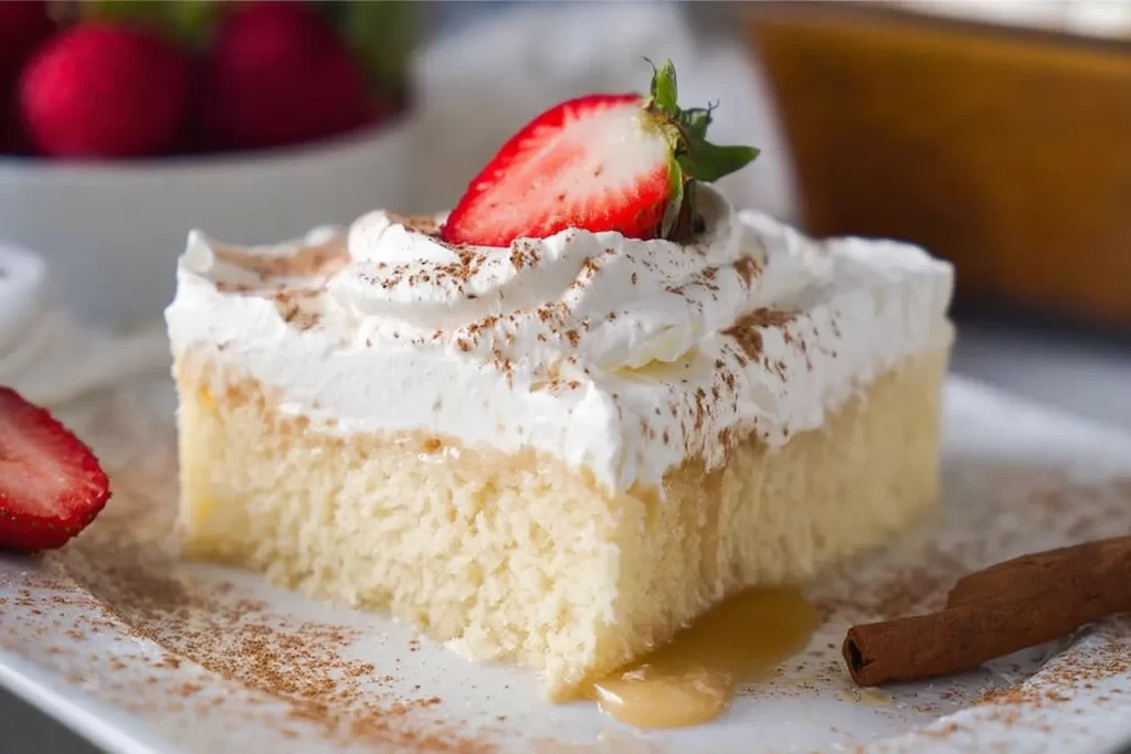 Delicious Tres Leches Cake Ready to Serve