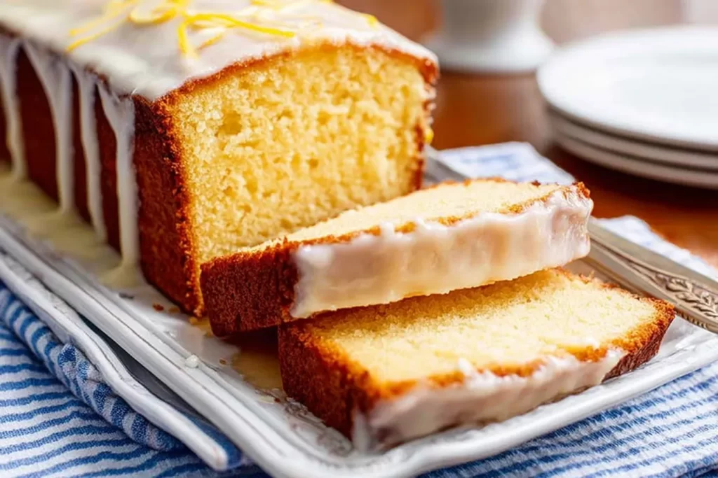 Decadent Vanilla Pound Cake Slice
