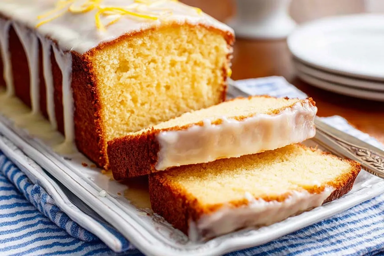 Decadent Vanilla Pound Cake Slice