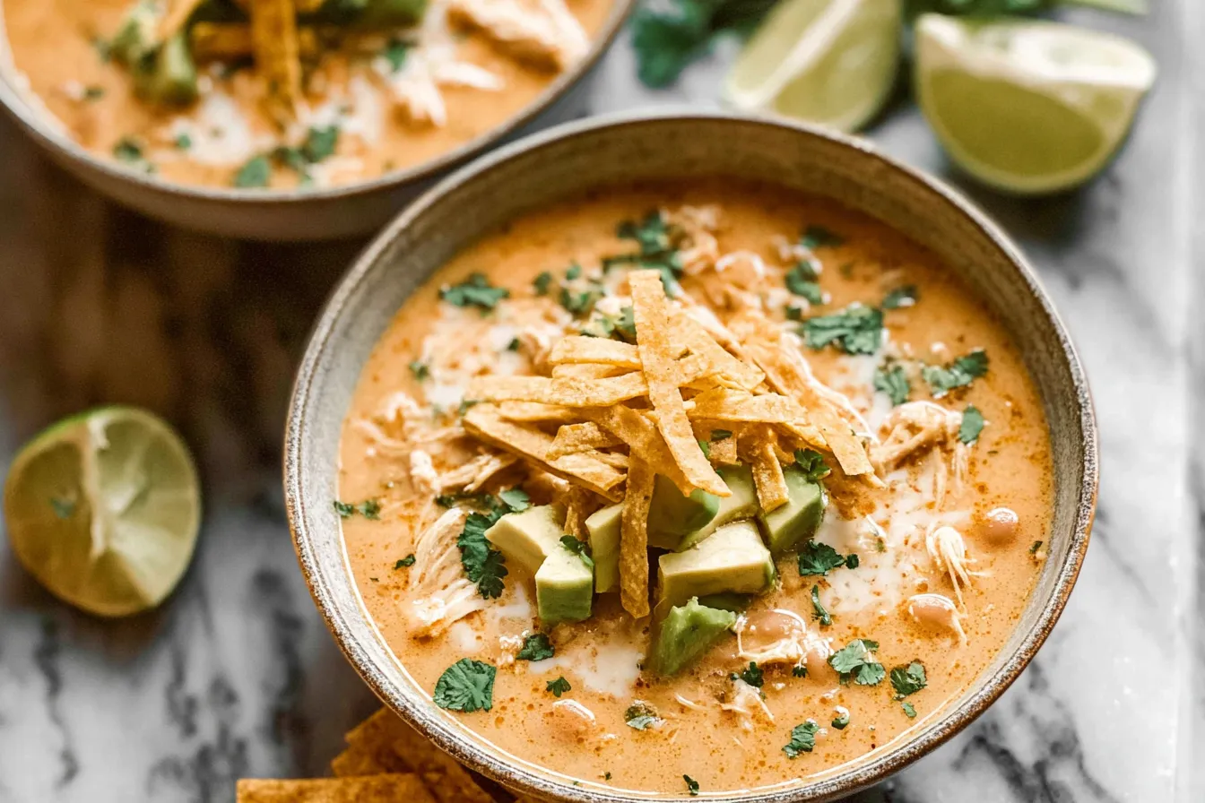 Delicious White Chicken Chili in a Bowl