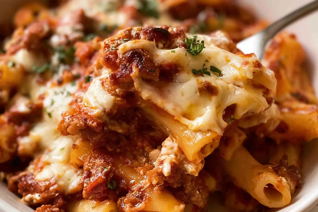 Cheesy Baked Ziti Fresh from the Oven