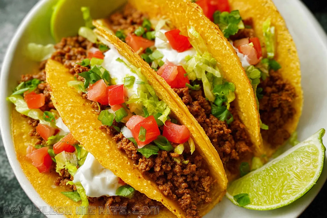 Mouthwatering Beef Tacos with Fresh Toppings