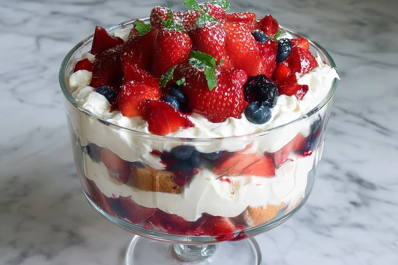 Fresh Berry Trifle Layers