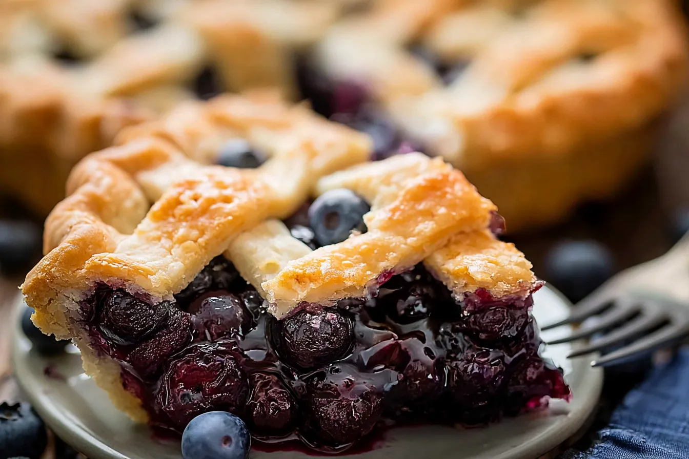 Delicious Blueberry Pie Fresh from the Oven