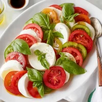 Fresh Caprese Salad with Mozzarella and Basil
