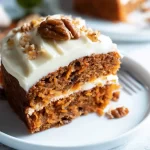 Deliciously Moist Carrot Cake Slice