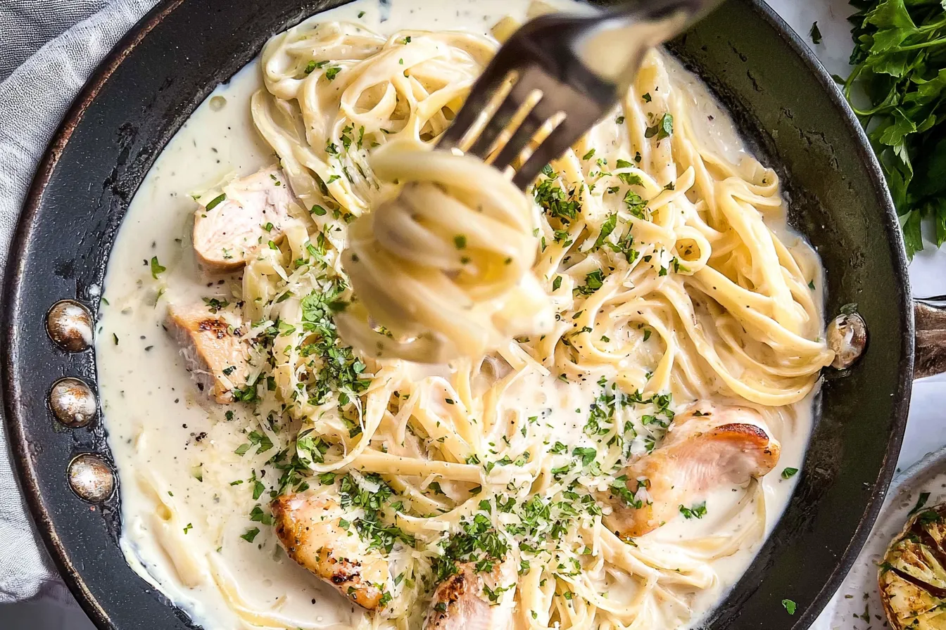 Creamy Chicken Alfredo Pasta