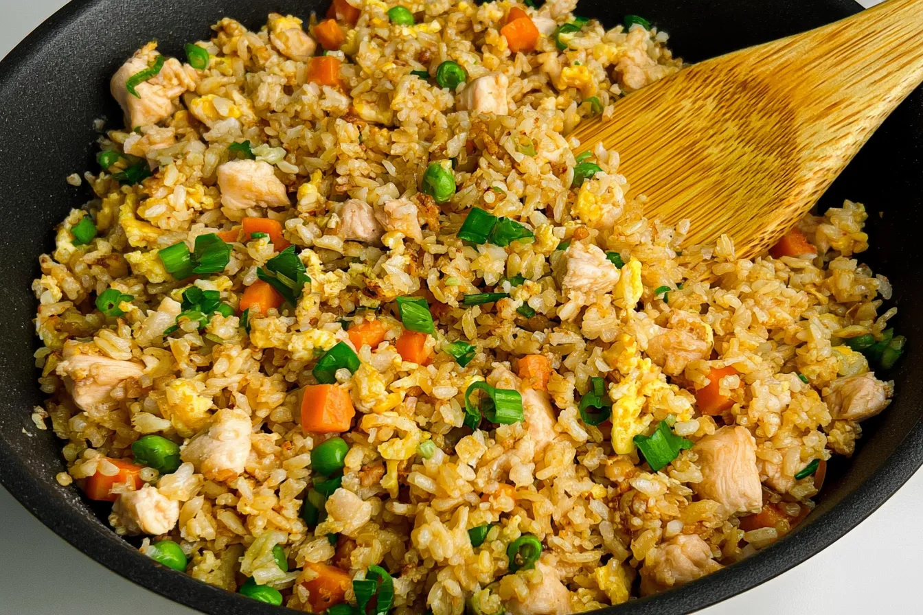 Delicious Chicken Fried Rice Served Hot