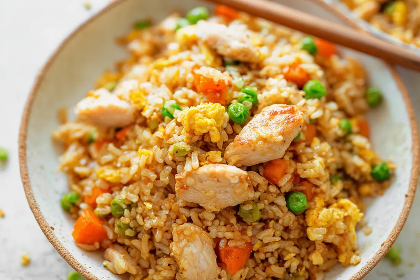 Mouthwatering Chicken Fried Rice Perfect for Dinner