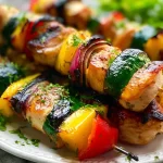 Savory Chicken Kabobs on the Grill