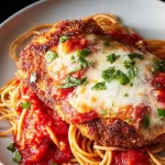 Delicious Chicken Parmesan on Plate