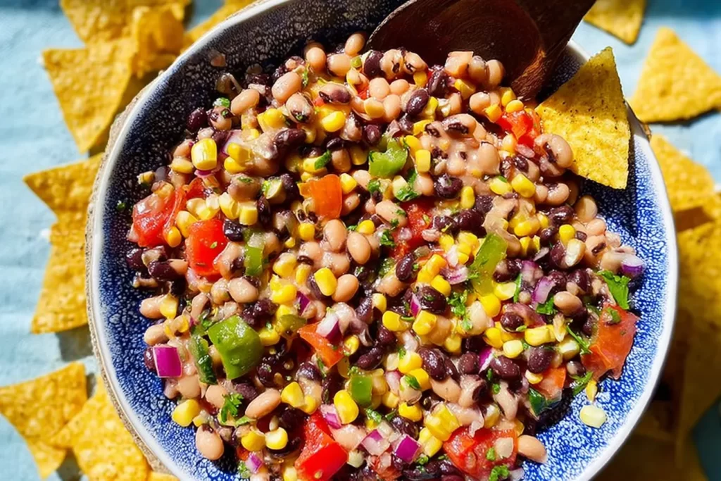 Cowboy Caviar Served in a Colorful Bowl