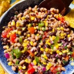 Cowboy Caviar Served in a Colorful Bowl