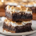 Delicious Easy S'mores Brownies Ready to Serve