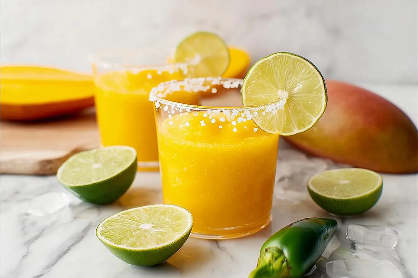 Frozen Mango Margarita Slushie