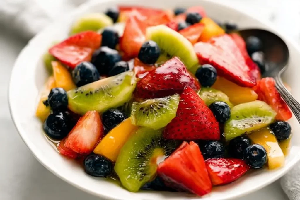 Vibrant Fruit Salad with Honey Lime Dressing
