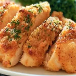 Garlic Parmesan Chicken on a Plate