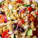 Delicious Greek Pasta Salad with Feta and Olives