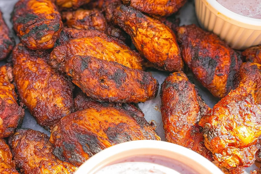 Grilled Chicken Wings Fresh Off the Grill