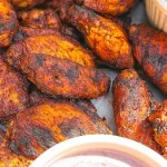 Grilled Chicken Wings Fresh Off the Grill