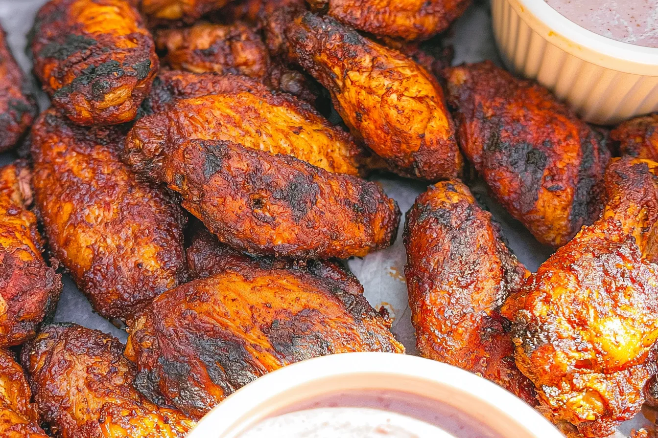 Grilled Chicken Wings Fresh Off the Grill