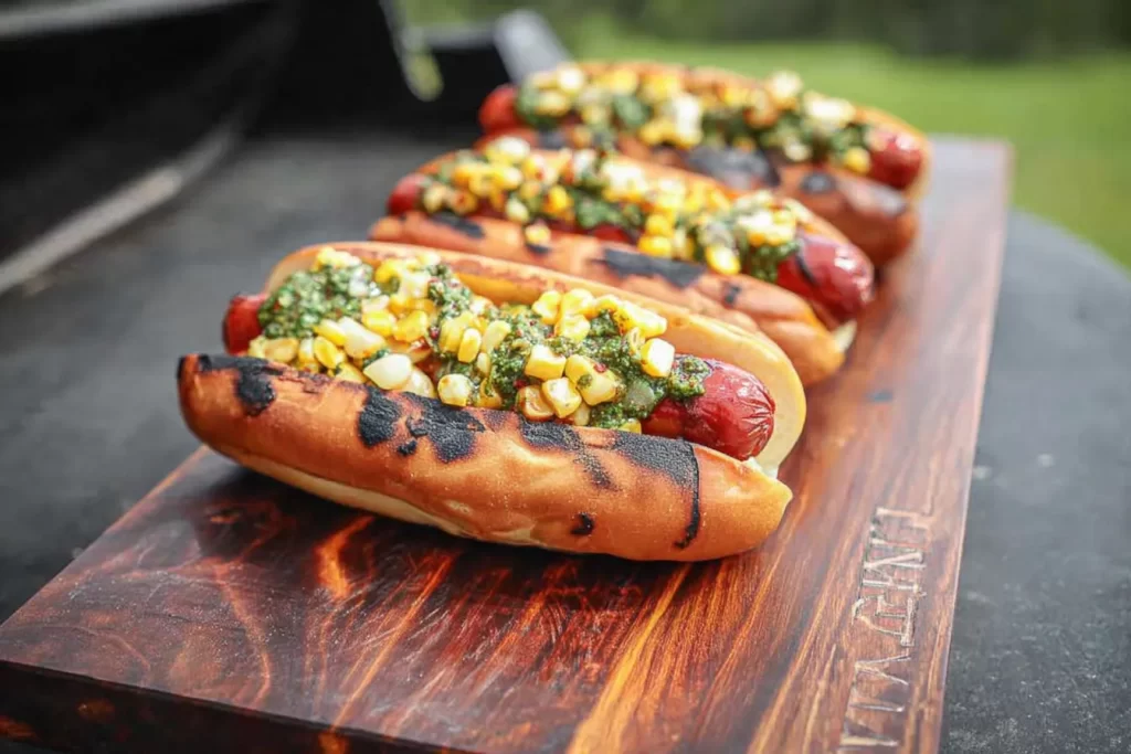 Delicious Grilled Hot Dogs on the BBQ