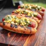 Delicious Grilled Hot Dogs on the BBQ