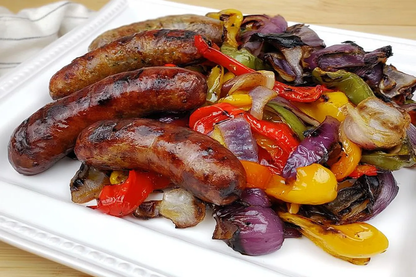 Grilled Sausage and Peppers