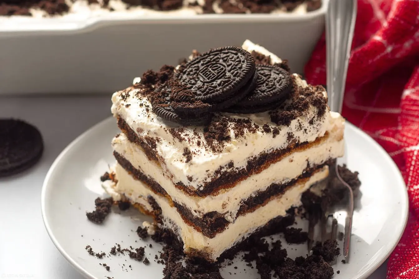 Delicious Icebox Cake Ready to Serve